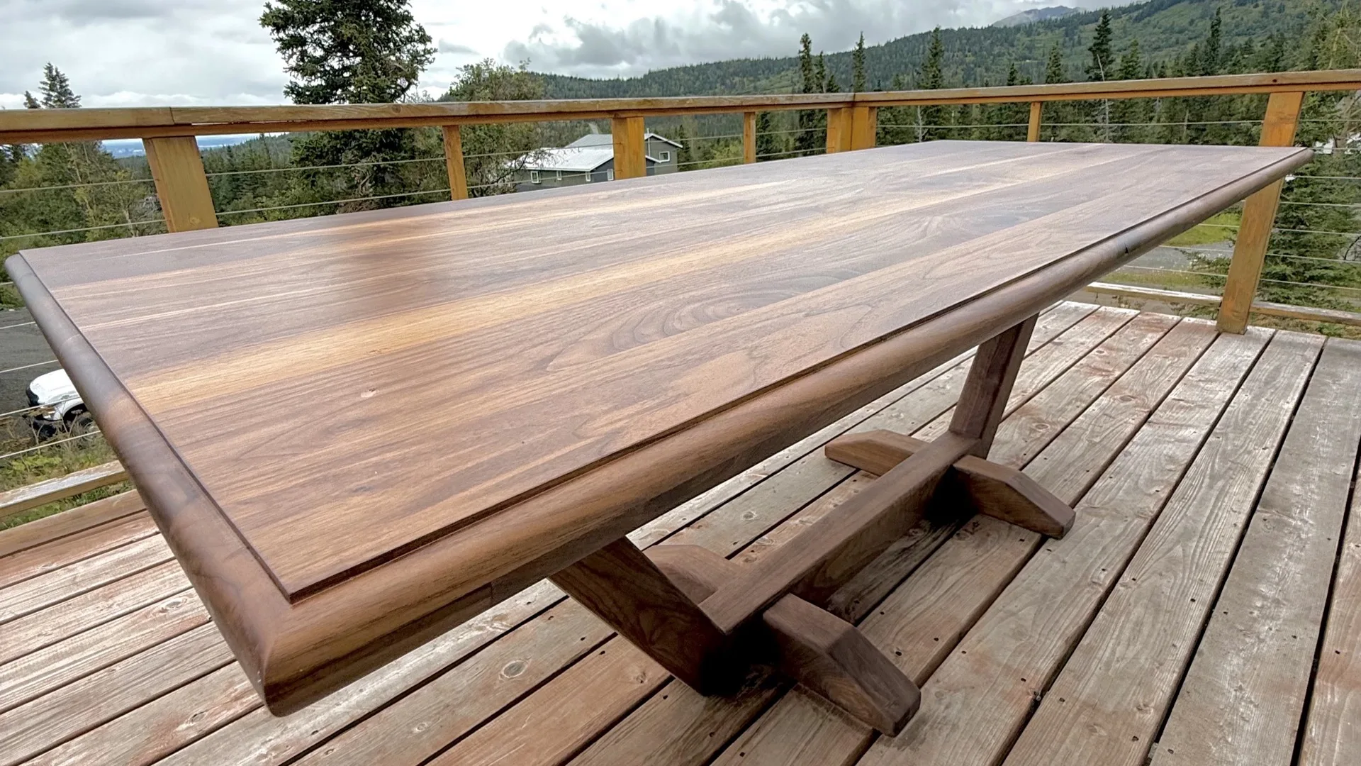 Custom handcrafted furniture showcase by Alaska Table Makers